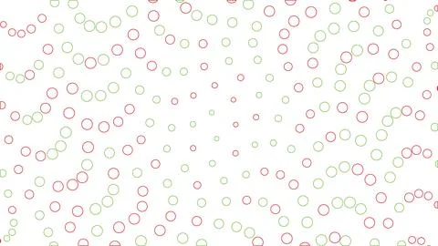 Abstract geometric pattern featuring overlapping red and green circular sha.. Stock Illustration