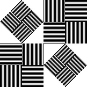 Abstract geometric pattern featuring repeating squares Stock Illustration