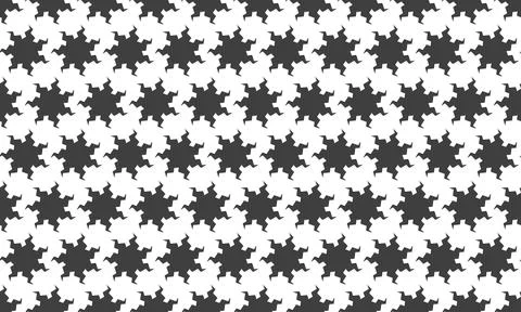 Abstract geometric pattern featuring repeating, stylized starburst shapes i.. 스톡 일러스트