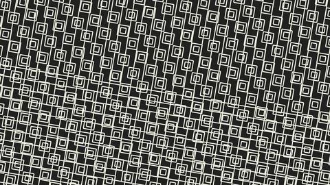 Abstract geometric pattern featuring white square outlines forming a dense gr Stock Illustration