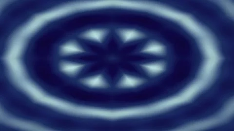 Abstract Geometric Pattern Floating in Deep Blue Light Stock Footage 337917347
