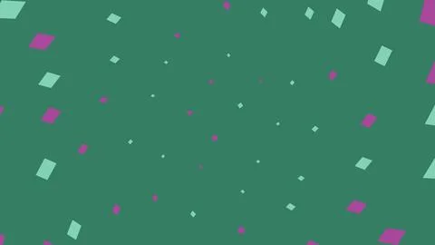 Abstract geometric pattern with floating squares on green Stock Illustration