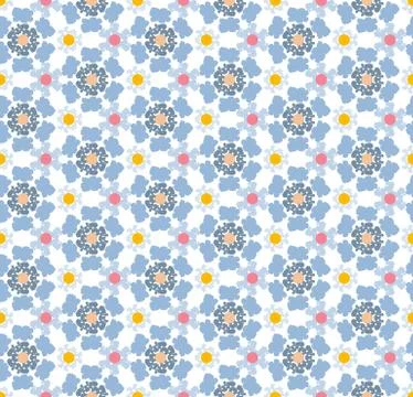 Abstract geometric pattern, floral background. Illustrazione stock