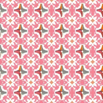 Abstract geometric pattern, floral background. Stockillustratie