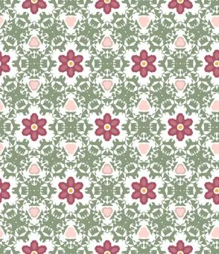Abstract geometric pattern, floral background. Stockillustratie