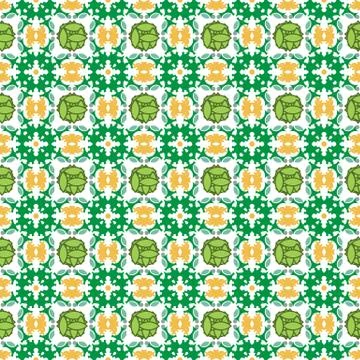 Abstract geometric pattern, floral background. Stockillustratie