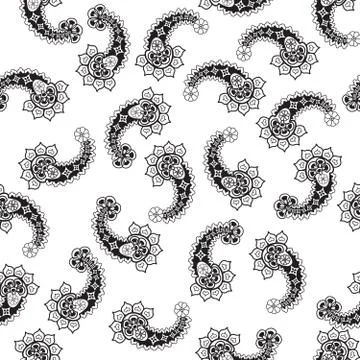 Abstract geometric pattern. Floral oriental ethnic background. Arabic ornamen Stock Illustration