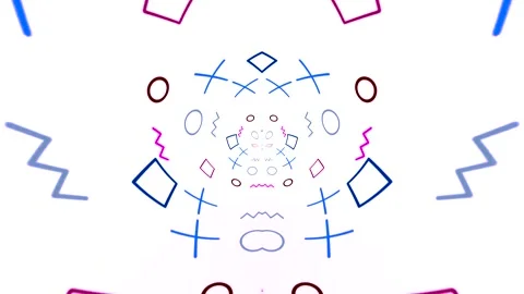 Abstract Geometric Pattern Stock Footage 289131085