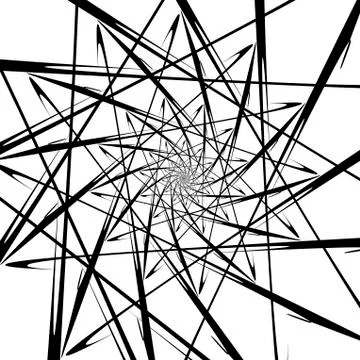 Abstract geometric pattern in the form of a spiral. Modern background in the  Stock Illustration