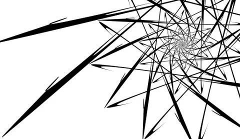 Abstract geometric pattern in the form of a spiral. Modern background in the  Ilustração Stock