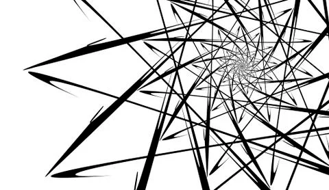 Abstract geometric pattern in the form of a spiral. Modern background in the  イラスト素材