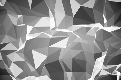 Abstract geometric pattern is forming 3D illusion in flat design, transparent Stock Illustration