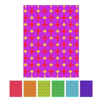 Abstract geometric pattern forming blue and red shapes イラスト素材