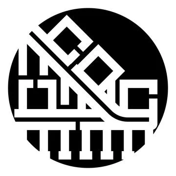 Abstract geometric pattern forming a building symbol Stock Illustration