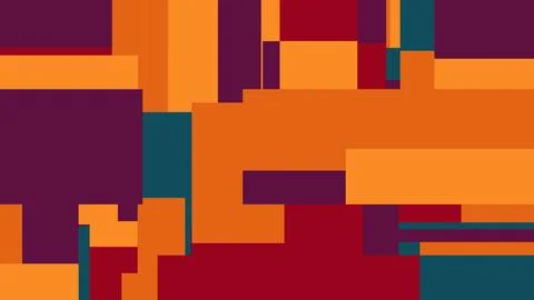 Abstract geometric pattern forming colorful rectangles background Illustrazione stock
