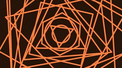 Abstract geometric pattern forming a complex, intricate diamond maze design Stock Footage 342204012
