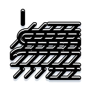 Abstract geometric pattern forming letter i Stock Illustration