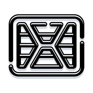 Abstract geometric pattern forming letters x and a Stockillustratie