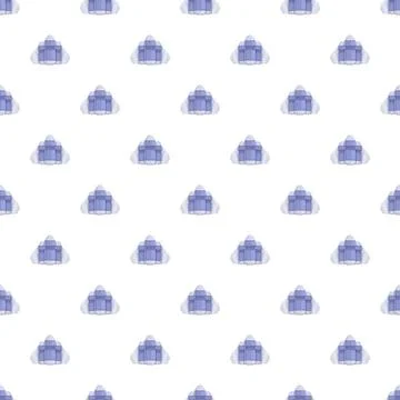 Abstract geometric pattern forming repeated crystal shapes Stock Illustration