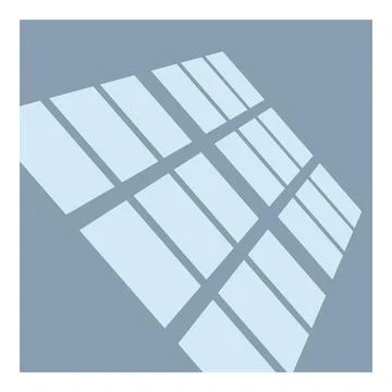 Abstract geometric pattern forming three dimensional space Stock Illustration