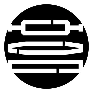 Abstract geometric pattern forming unique minimalist design Stock Illustration