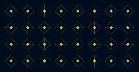 Abstract Geometric Pattern. Geometric decorative vector patterns. Grid of o.. Stock Illustration