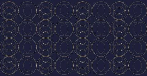 Abstract Geometric Pattern. Geometric decorative vector patterns. Grid of o.. Stock Illustration