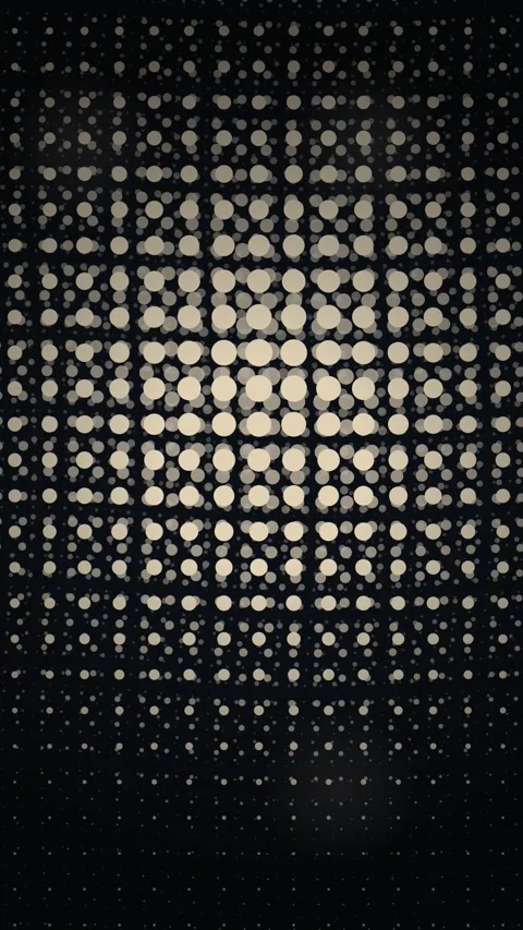 Abstract Geometric Pattern of Glowing Dots and Lines, Dark Background, Digi.. Stock Footage 347699143
