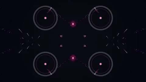 Abstract Geometric Pattern with Glowing Elements Stock Footage 331905311