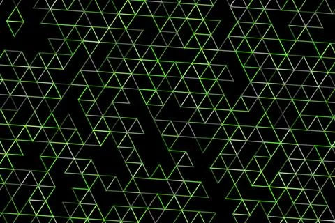 Abstract geometric pattern with glowing lines and triangles Stock Illustration