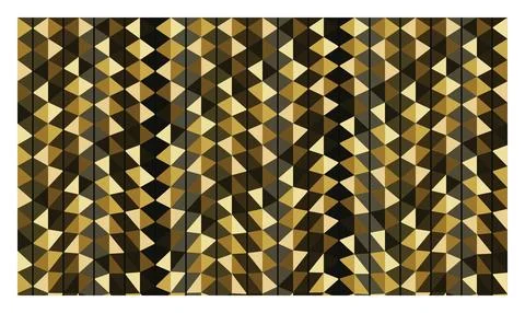 Abstract geometric pattern golden mosaic background, triangles and squares .. イラスト素材