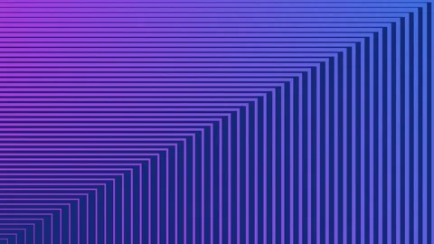 Abstract Geometric Pattern with Gradient Blue and Purple Lines. Stock Footage 320463432
