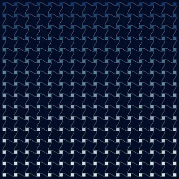 Abstract geometric pattern with gradient blue squares and dark background Stock Illustration