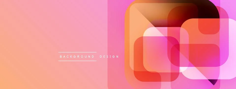 Abstract geometric pattern. Gradient colors blend, creating modern visual effect 스톡 일러스트