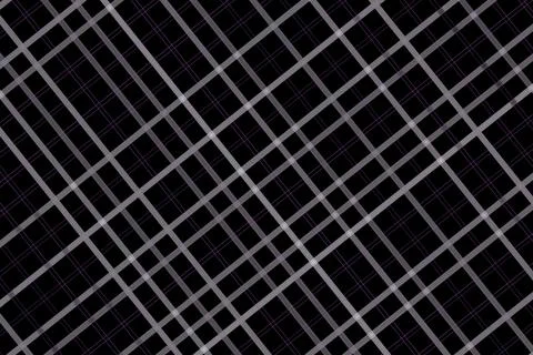Abstract geometric pattern with gray lines on black background Stock Illustration