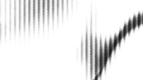 Abstract geometric pattern of grayscale hexagons creating wave effect Stock Illustration