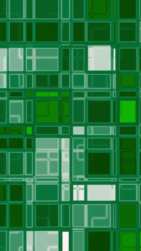 Abstract geometric pattern. green and white squares. 스톡 동영상 289051105