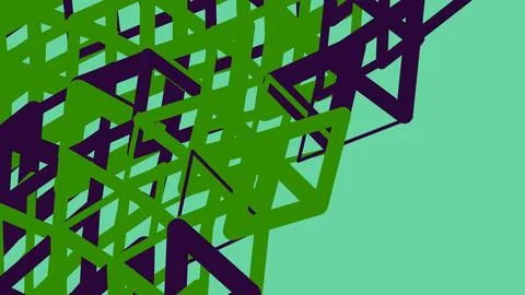 Abstract geometric pattern with green and blue triangles イラスト素材