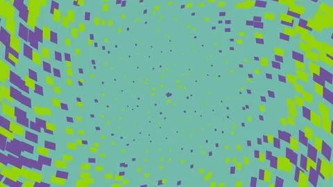 Abstract geometric pattern with green and purple squares イラスト素材