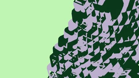 Abstract geometric pattern with green and grey shapes Stockillustratie