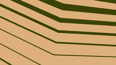 Abstract geometric pattern with green and beige diagonal lines 库存插图