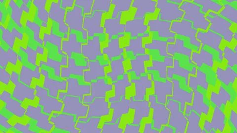 Abstract geometric pattern with green and purple shapes Illustrazione stock