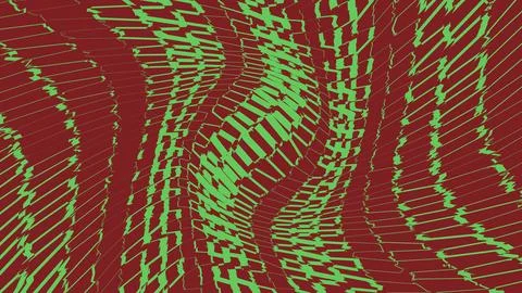 Abstract geometric pattern in green and brown イラスト素材