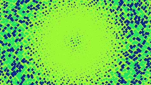 Abstract geometric pattern with green and blue dots 스톡 일러스트