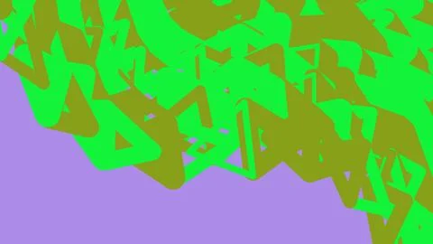 Abstract geometric pattern with green and purple shapes イラスト素材