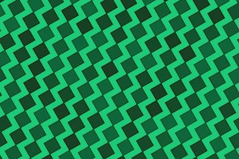 Abstract geometric pattern with green and black squares Stock Illustration