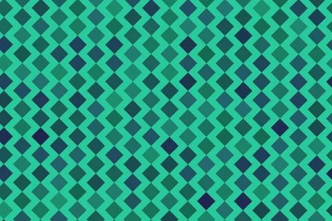 Abstract geometric pattern with green and blue shades Illustrazione stock