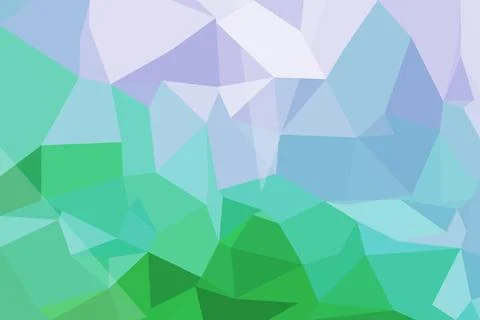 Abstract geometric pattern with green and blue triangles Stock Photos