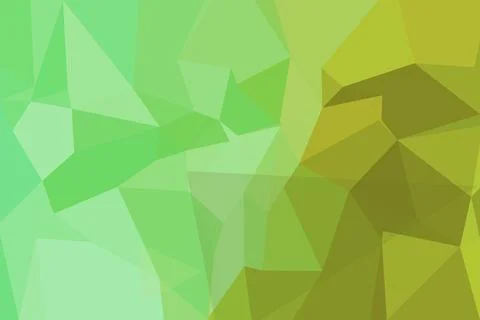 Abstract geometric pattern with green and yellow polygons Stock Photos