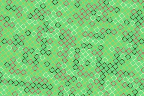 Abstract geometric pattern with green background and lines Stock Photos